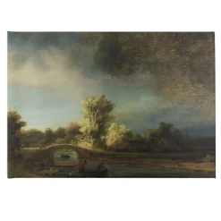 Canvastavla Art For The Home Rembrandt Stenbro Landskap 100x70cm