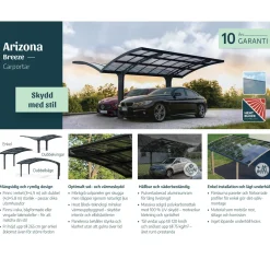 Carport Canopia by Palram Arizona Breeze I Metall 3x5 m Specialförpackning
