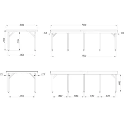 Carport Palmako Karl 23,1 m2