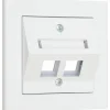 Centrumplatta Malmbergs Optima Vinkl 2-V Vit