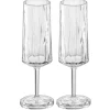 Champagneglas Koziol Club No. 14 100 ml Crystal Clear 2-pack
