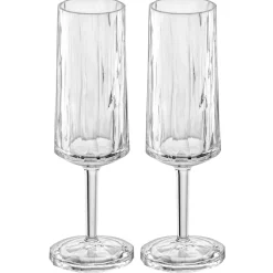 Champagneglas Koziol Club No. 14 100 ml Crystal Clear 2-pack