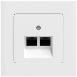 Data/Teleuttag Gelia 2xRJ45 Infälld