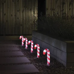 Dekoration Gnosjö Konstsmide Godisstavar Akryl 5St 25cm LED
