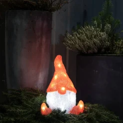 Dekorationsbelysning Gnosjö Konstsmide Tomte Akryl 26 cm 16 LED