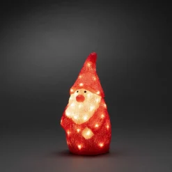 Dekorationsfigur Gnosjö Konstsmide Tomte Akryl 38 cm 40 LED