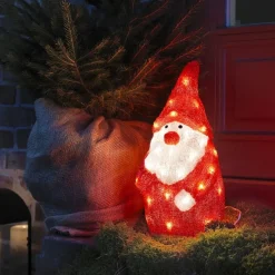 Dekorationsfigur Gnosjö Konstsmide Tomte Akryl 38 cm 40 LED