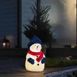 Dekorationsfigur Gnosjö Konstsmide Snögubbe LED