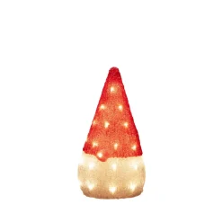 Dekorationsfigur Gnosjö Konstsmide Tomte Akryl 37cm LED