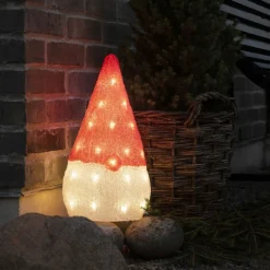 Dekorationsfigur Gnosjö Konstsmide Tomte Akryl 37cm LED