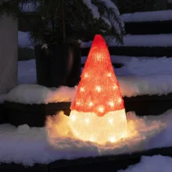 Dekorationsfigur Gnosjö Konstsmide Tomte Akryl 37cm LED