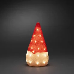 Dekorationsfigur Gnosjö Konstsmide Tomte Akryl 37cm LED