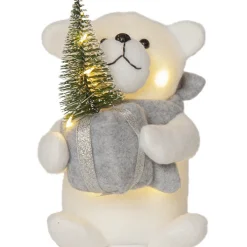 Dekorationsfigur Star Trading Joylight Isbjörn Gra
