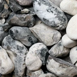 Dekorsten Magrab Krossprodukter Svartvit Sjösten 32-64 mm, 1000 kg Säck