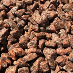 Dekorsten Magrab Krossprodukter Röd Granit Tumlad 15-25 mm, 1000 kg Säck