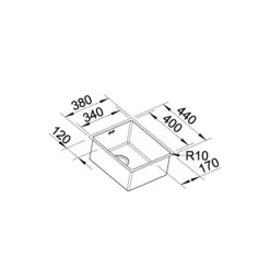 Diskho Blanco Claron 340 DurinoxInfällnad/Planlimning