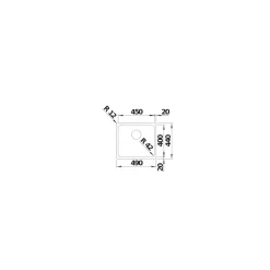Diskho Blanco Solis 450 InfinoUndermontering