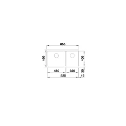 Diskho Blanco Subline 480/320 Silgranit Infino