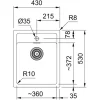 Diskho Franke Sirius SID 610-40 TH - Stöttåligt & Värmemtåligt Material
