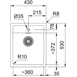 Diskho Franke Sirius SID 610-40 TH - Stöttåligt & Värmemtåligt Material
