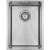 Diskho Lavabo Kubus 282 Soft Rostfri Enkel med Bottenventil & Vattenlås