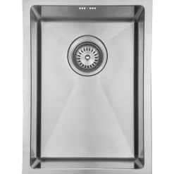 Diskho Lavabo Kubus 282 Soft Rostfri Enkel med Bottenventil & Vattenlås