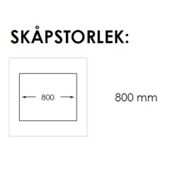 Diskho Nordic Tech Radius 80 KBX Rostfri Dubbel med Korgventil & Vattenlås