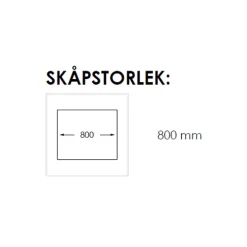 Diskho Nordic Tech Radius 80 K X Rostfri Dubbel med Korgventil & Vattenlås