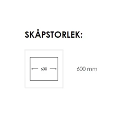 Diskho Nordic Tech Radius 550 X Rostfritt Stål för Kök och Tvättstuga