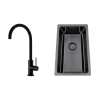 Disklåda Nordic Tech Titan 230 X med Köksblandare Steel Equip Shadow
