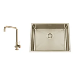 Disklåda Nordic Tech Titan 530 X med Köksblandare Steel Mood D