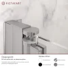 Distansprofil Hietakari för Duschvägg Forma Vändbar/Vikbar Anodiserad Blank
