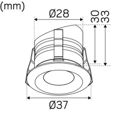Downlight Hide-a-lite Core Smart Outdoor 3000K