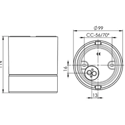 Downlight Ifö Electric Light On 35W Bastu