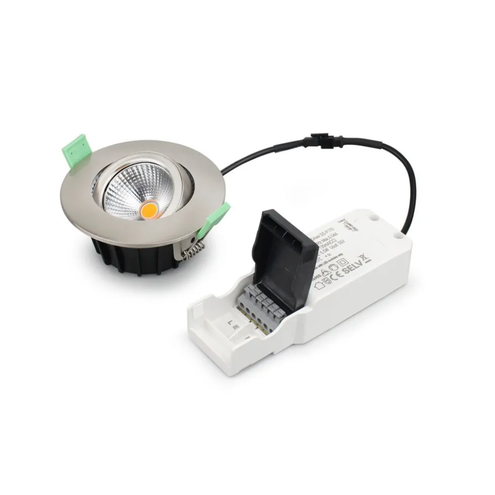 Downlight Llitt Lisa 3-packBorstad Stål