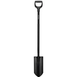 Dräneringspade Fiskars Ergonomic Pro Spetsig Svart