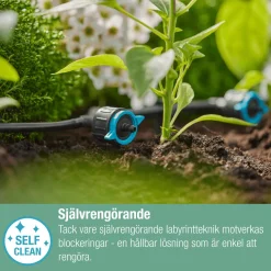 Droppspridare Gardena Micro-Drip Inline Ställbar Tryckreglerande
