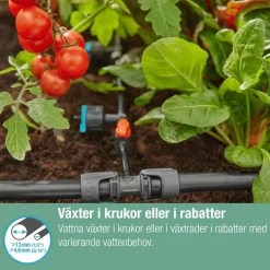 Droppspridare Gardena Micro-Drip Inline Ställbar Tryckreglerande