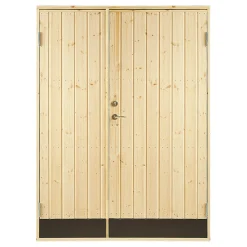 Dubbeldörr Jabo 10° Rak 15,3x19 Obehandlad