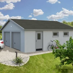 Dubbelgarage Palmako Andre 49,1 m2 med Takskjutport