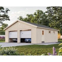 Dubbelgarage Palmako Andre 49,1 m2 med Takskjutport