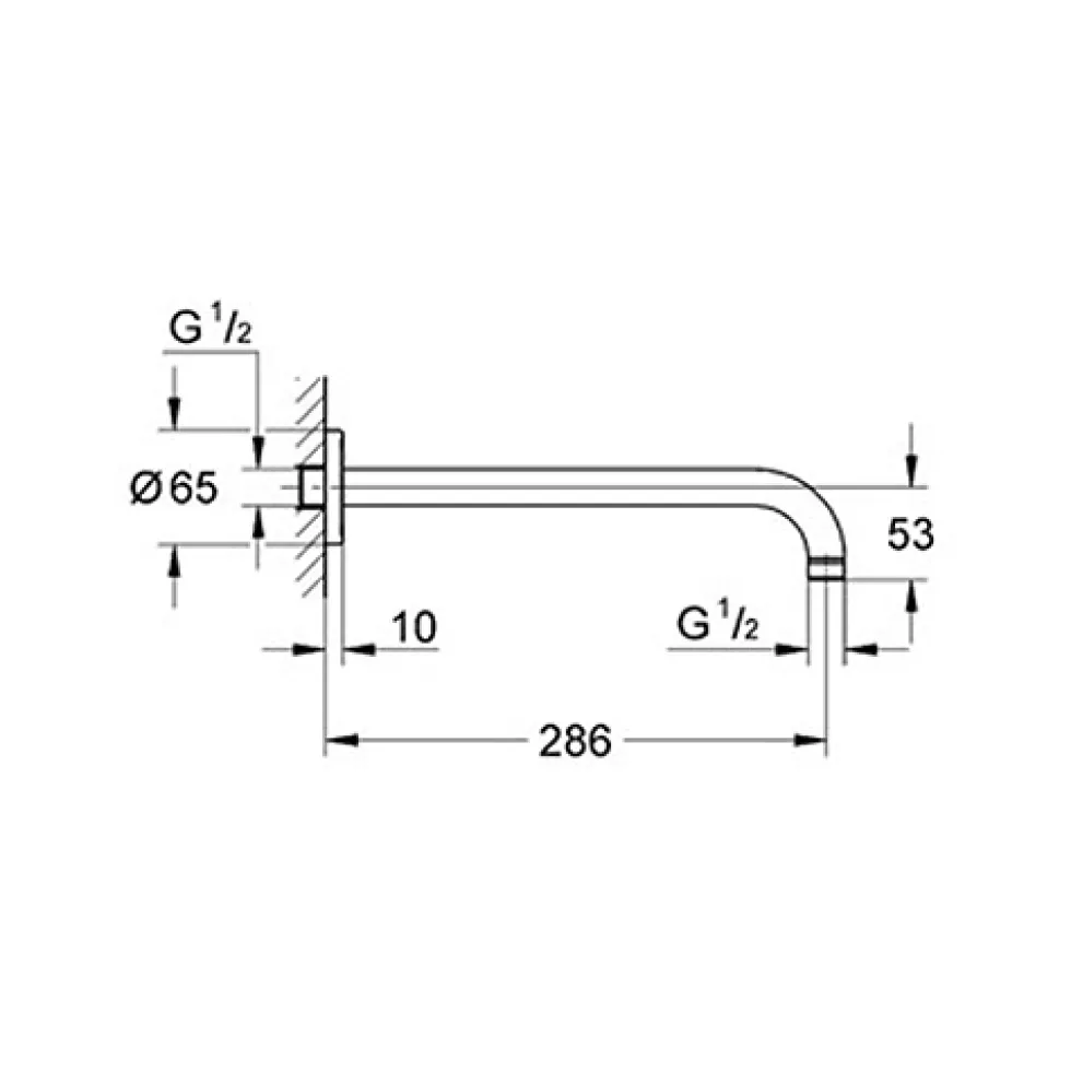 Duscharm Grohe Rainshower 286 mm