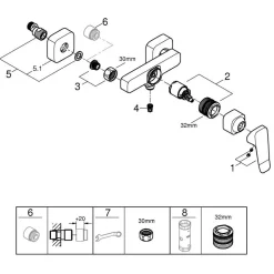 Duschblandare Grohe Dice