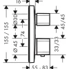 Duschblandare Hansgrohe Ecostat E 2-utlopp