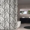 Duschdraperi Debel TreeVit/Svart, Storlek: 180x230 cm