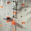 Duschdraperi Spirella Goldfish orange 180x200