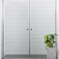 Duschdörr Bathlife Mångsidig Rak Dörr + Rak Dörr Mellan Vägg