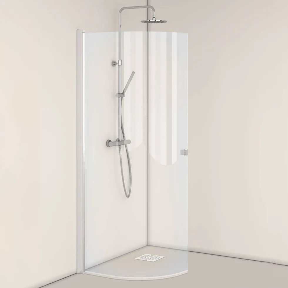 Duschdörr Hafa Igloo Pro J-DOOR 80 Klarglas