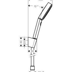 Duschhållareset Hansgrohe Pulsify Select S 105 3jet Relaxation
