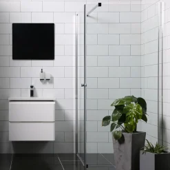 Duschhörna Bathlife Mångsidig Rak Vägg + Rak Dörr